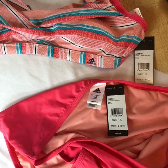 Adidas Twist Top with Matching Bikini Bottom NWT - Picture 3 of 5